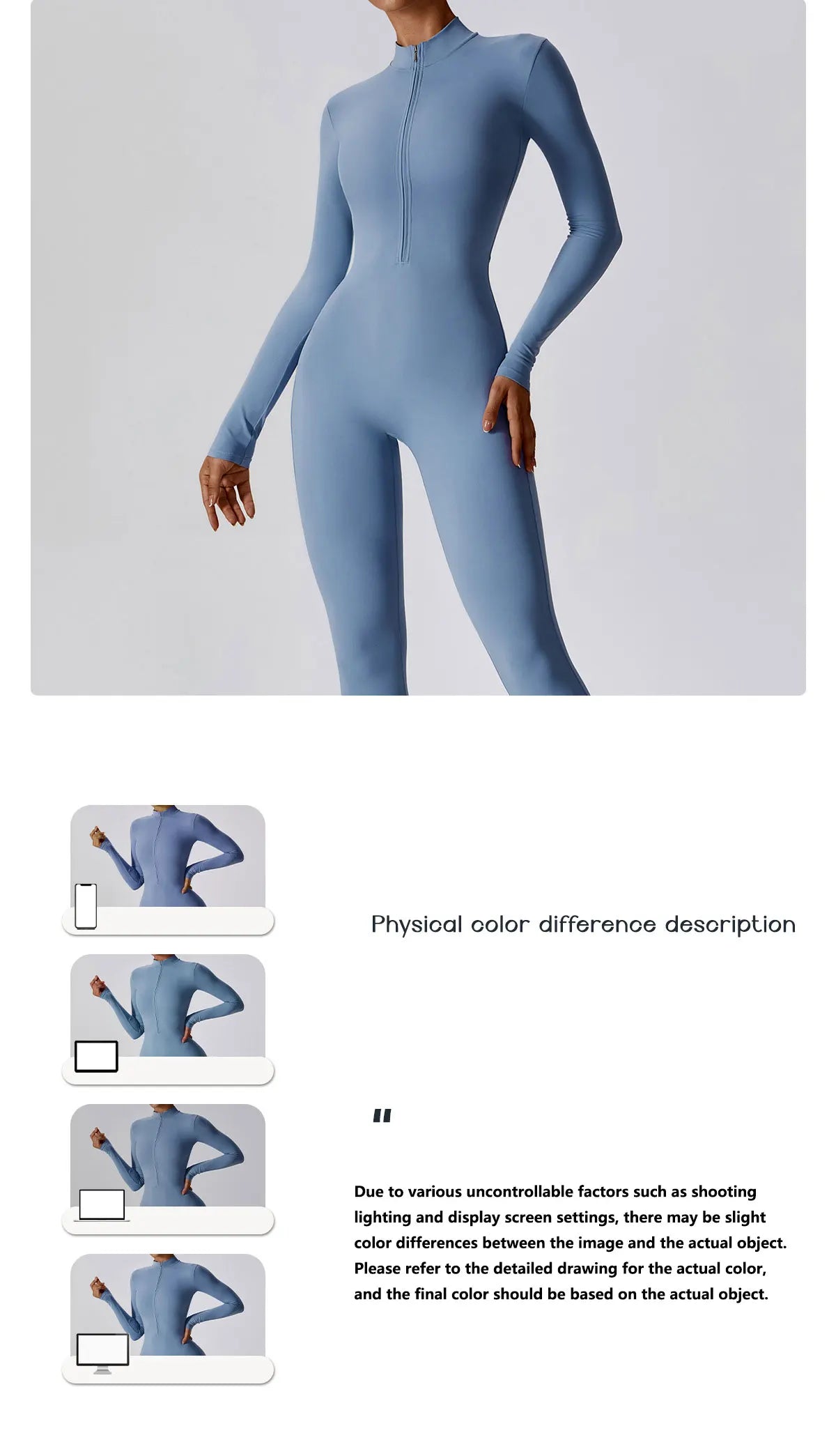 Zippered Gym Jumpsuit