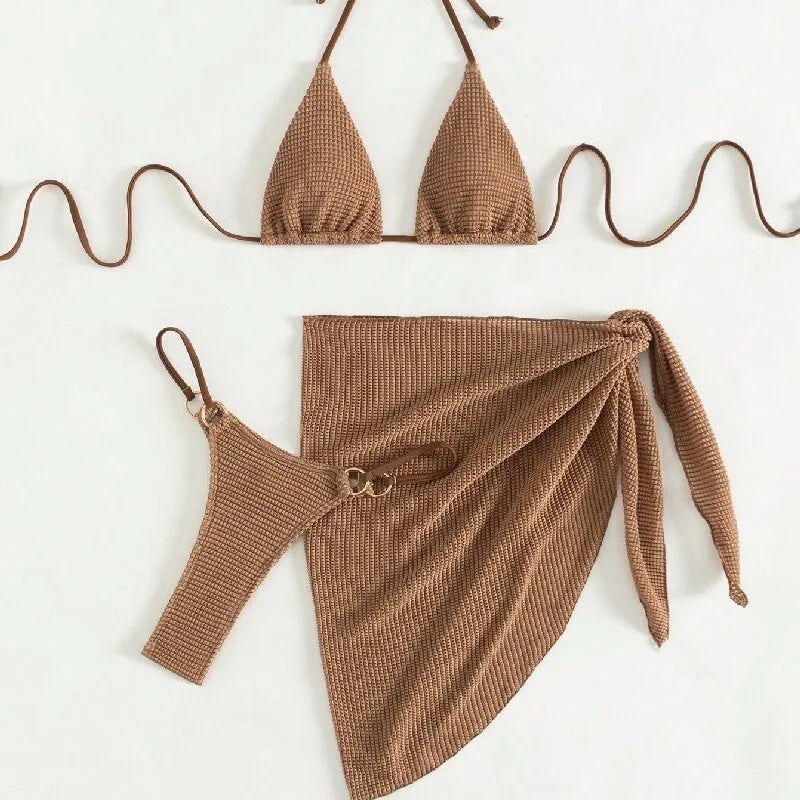 Sexy Brown Bikini Set