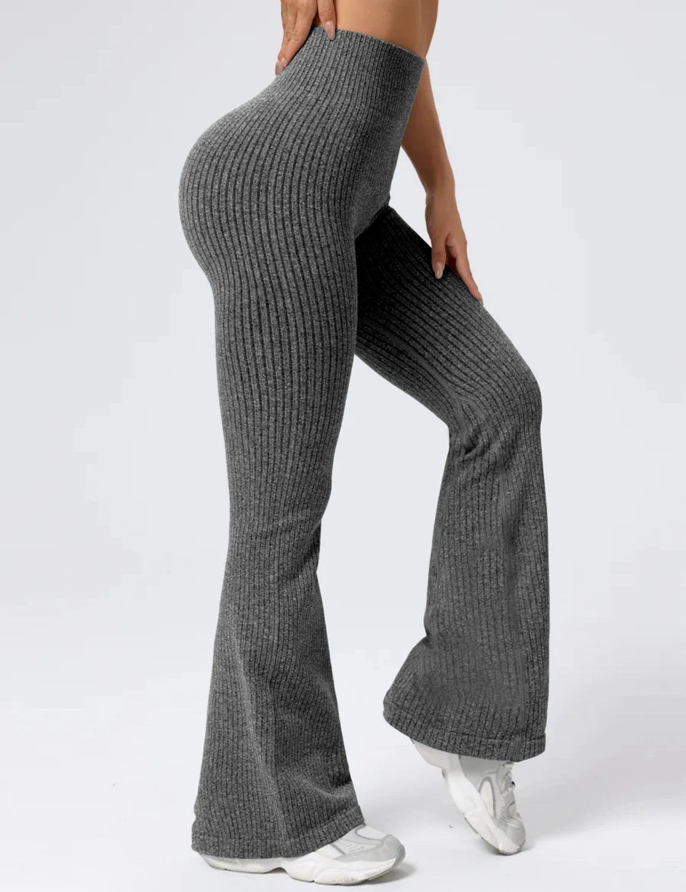 Women's High-Waist Bell Bottom Pants