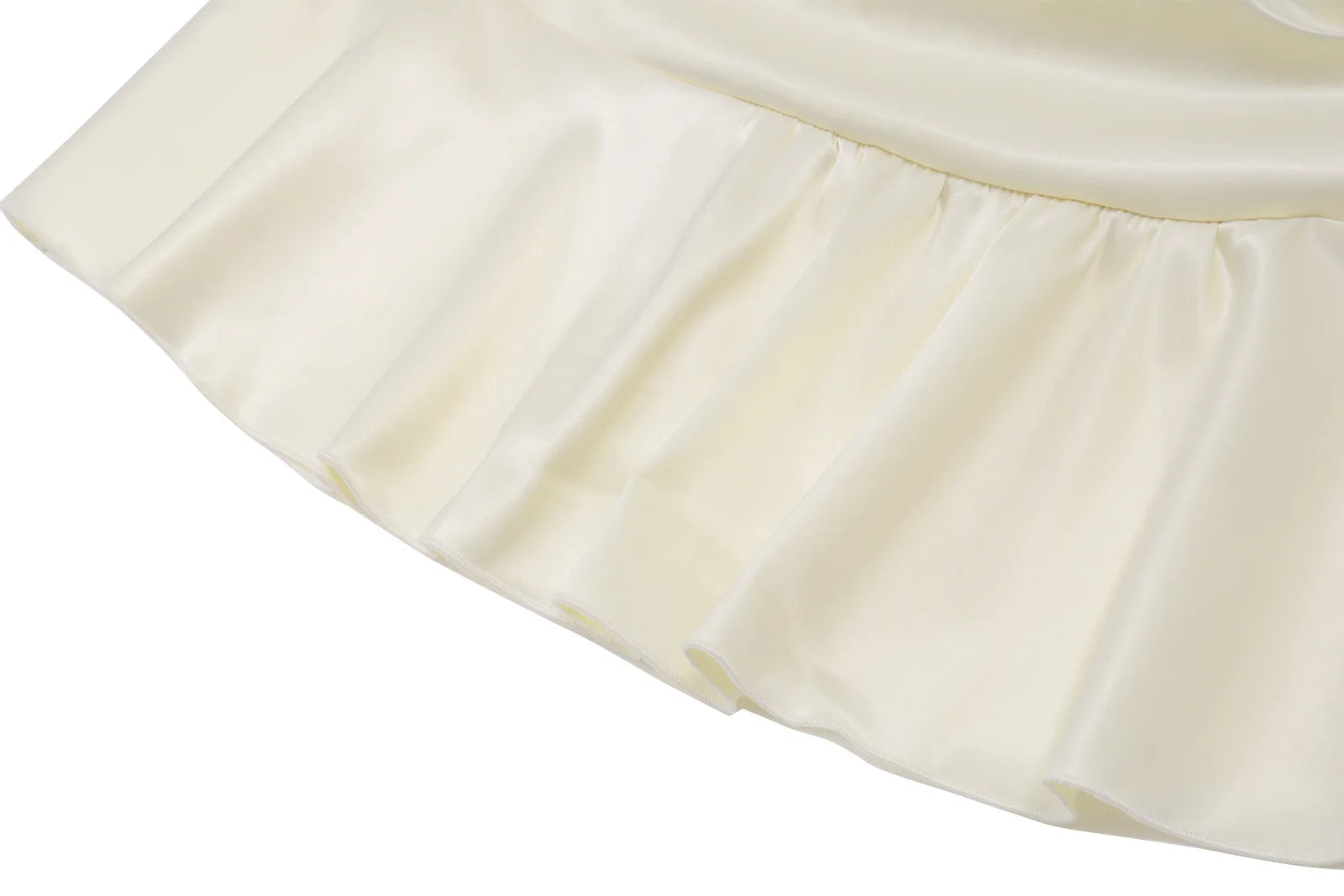 Ruched Satin Tank Set