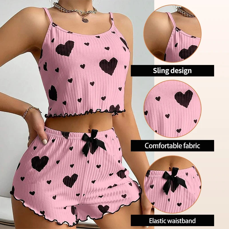 Love Printed Cami Set