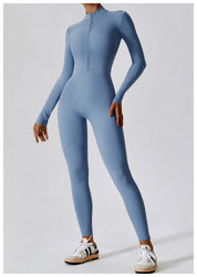 Zippered Gym Jumpsuit