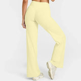 STOUREG Sport Trousers Straight-Leg Pants Ultra Soft Butter Fabric Women's Mid-Waist Yoga Pants GYM Naked Feel Pilates Running