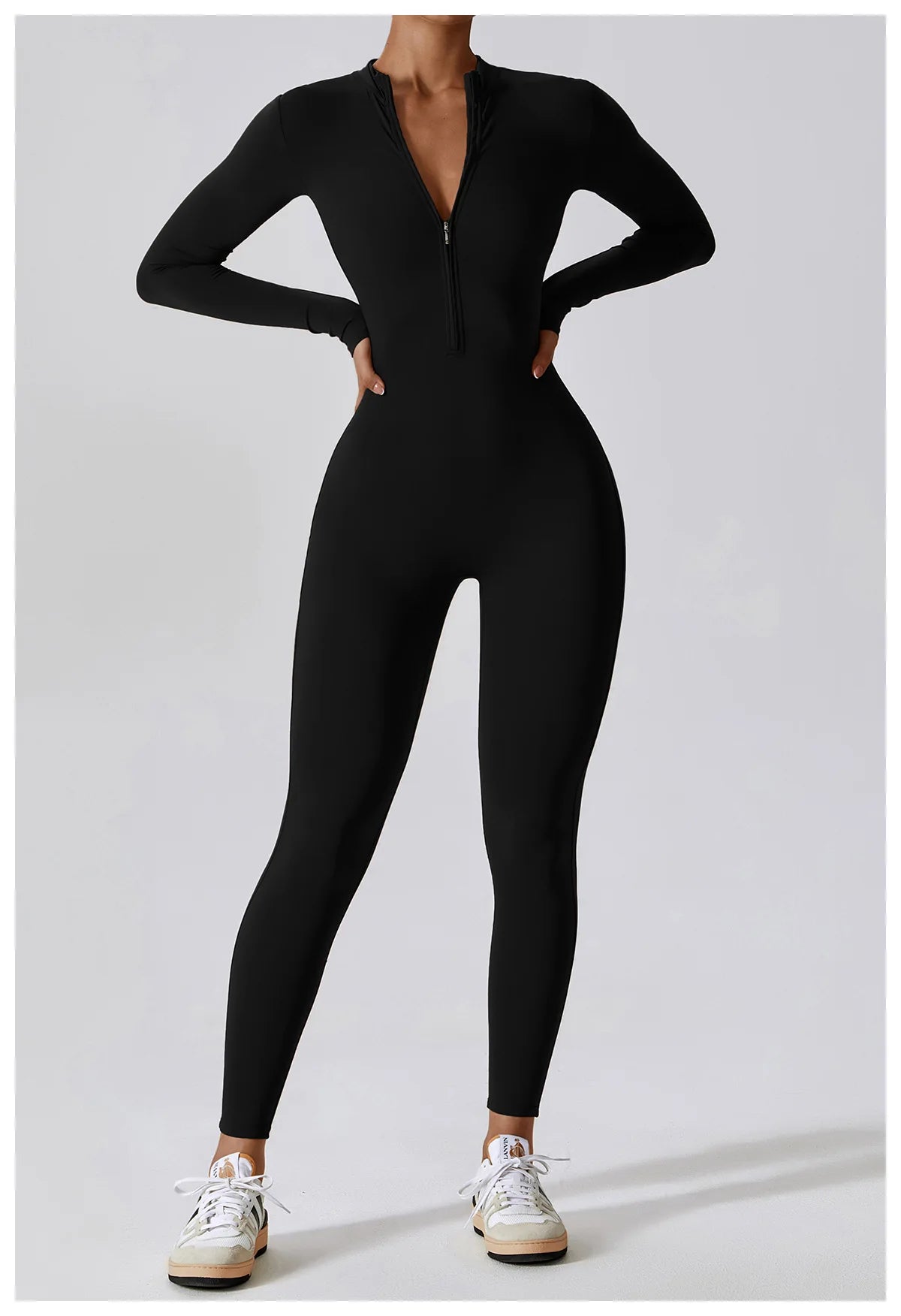 Zippered Gym Jumpsuit