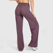 STOUREG Sport Trousers Straight-Leg Pants Ultra Soft Butter Fabric Women's Mid-Waist Yoga Pants GYM Naked Feel Pilates Running