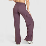 STOUREG Sport Trousers Straight-Leg Pants Ultra Soft Butter Fabric Women's Mid-Waist Yoga Pants GYM Naked Feel Pilates Running