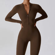 Zippered Gym Jumpsuit