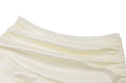Ruched Satin Tank Set