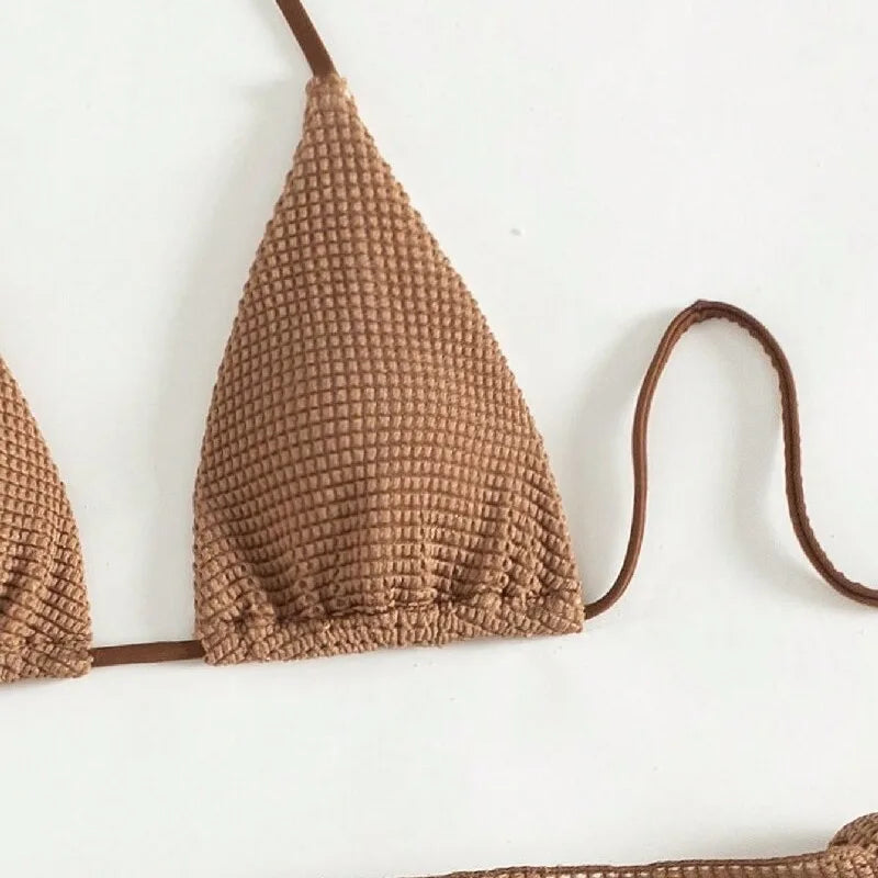 Sexy Brown Bikini Set