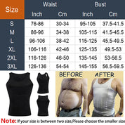 Men's Shapewear Slimming Body Corset Vest Shirt