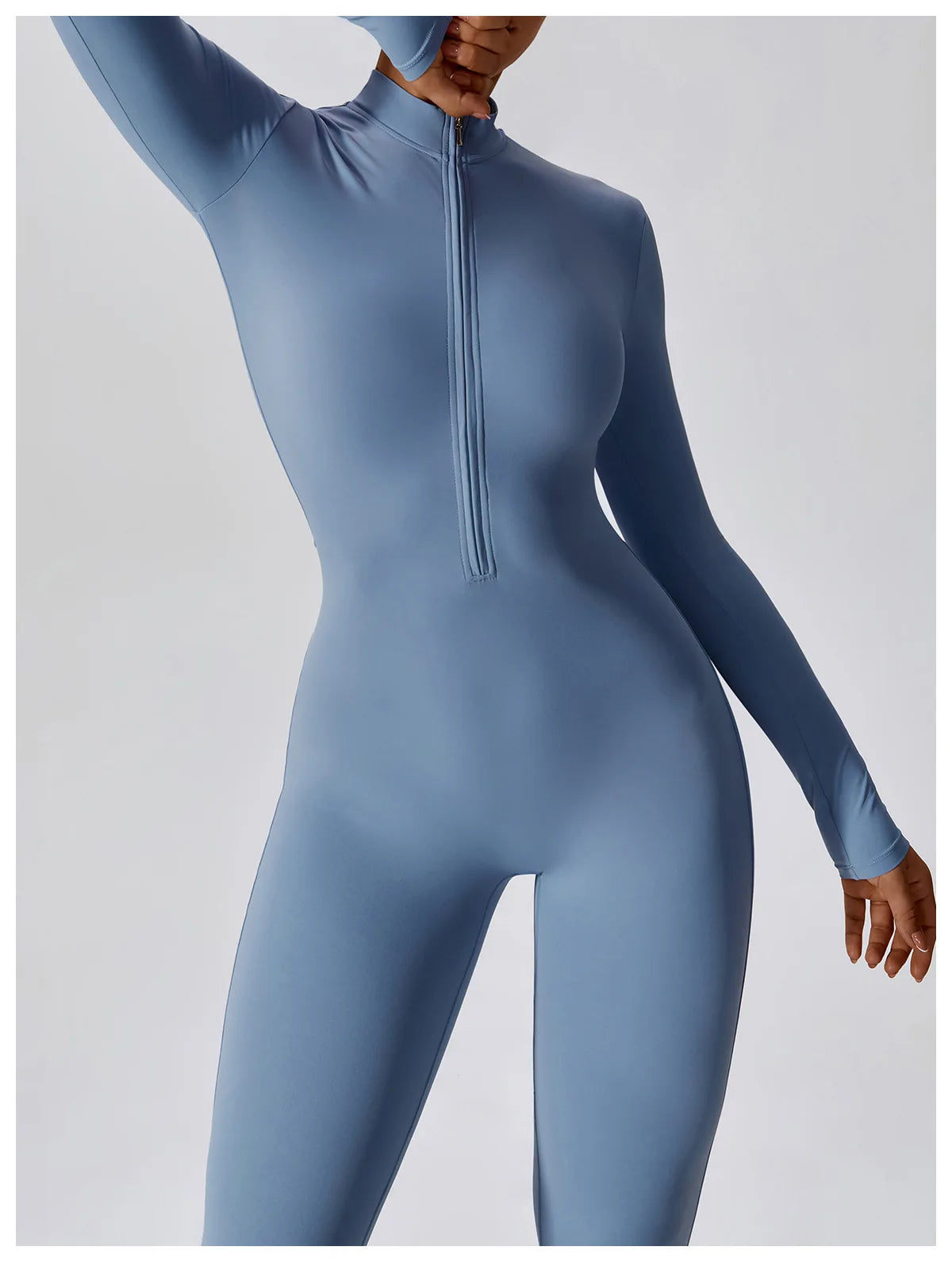 Zippered Gym Jumpsuit