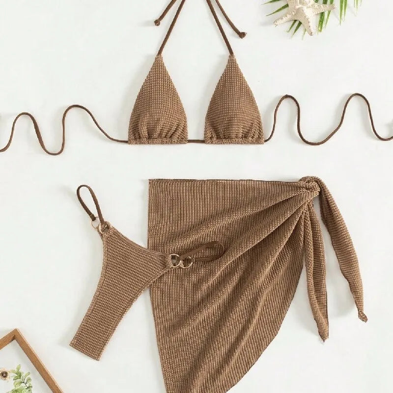 Sexy Brown Bikini Set
