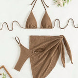 Sexy Brown Bikini Set