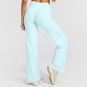 STOUREG Sport Trousers Straight-Leg Pants Ultra Soft Butter Fabric Women's Mid-Waist Yoga Pants GYM Naked Feel Pilates Running