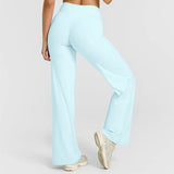 STOUREG Sport Trousers Straight-Leg Pants Ultra Soft Butter Fabric Women's Mid-Waist Yoga Pants GYM Naked Feel Pilates Running