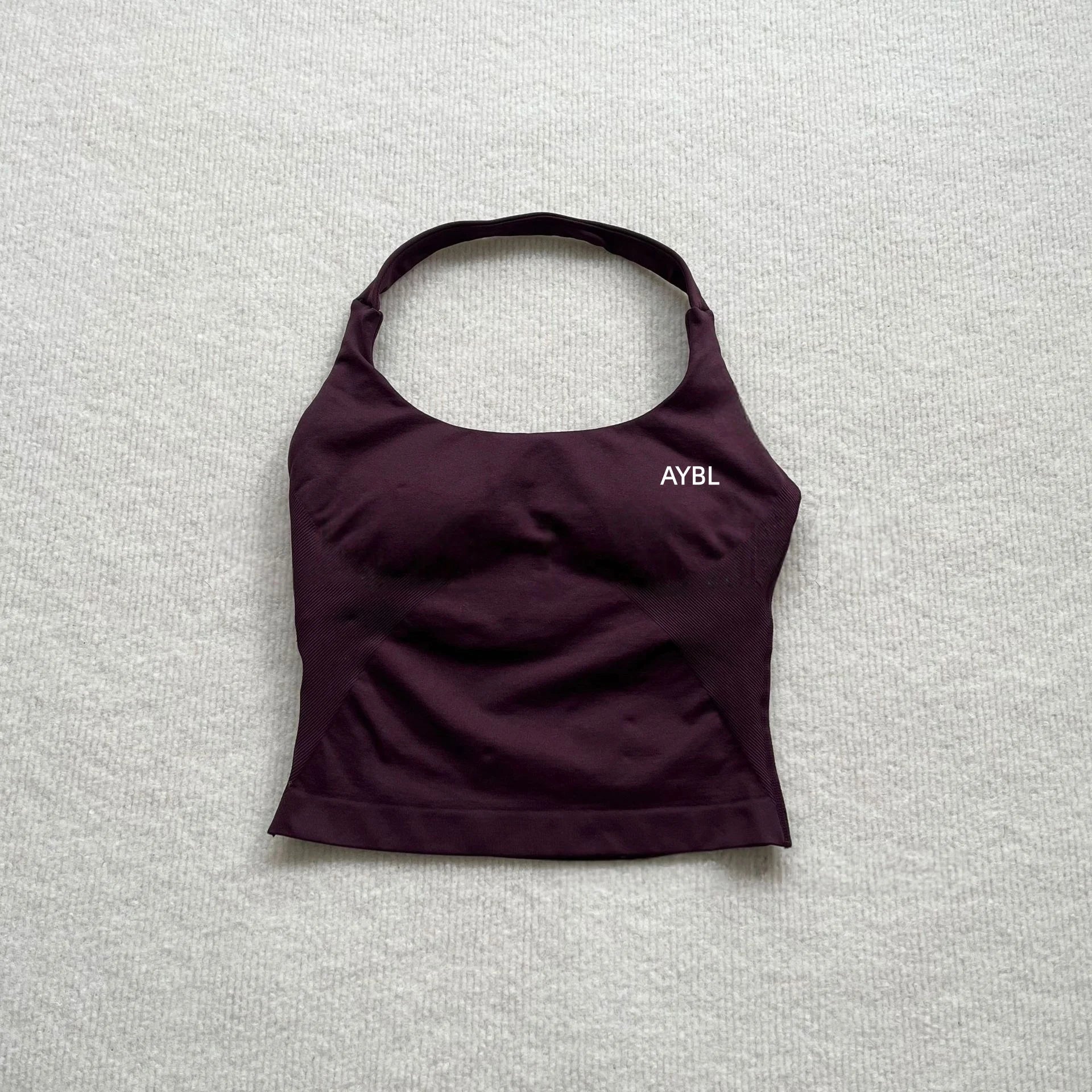 Fashion Enhance Seamless Halterneck Top Yoga Sports Bras Set Scrunch Bum Gym Shorts Women Workout Biker Stretch Fitness Leggings