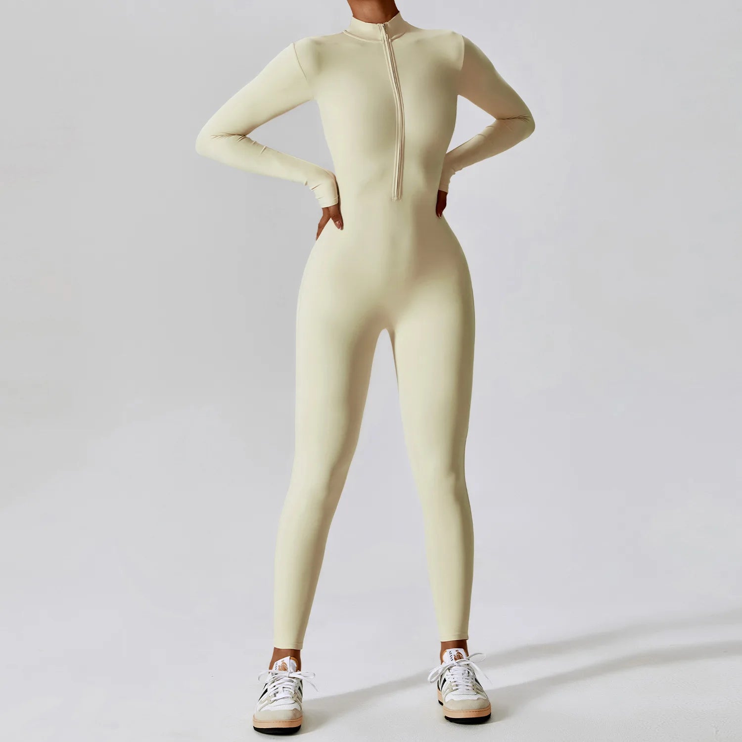 Zippered Gym Jumpsuit