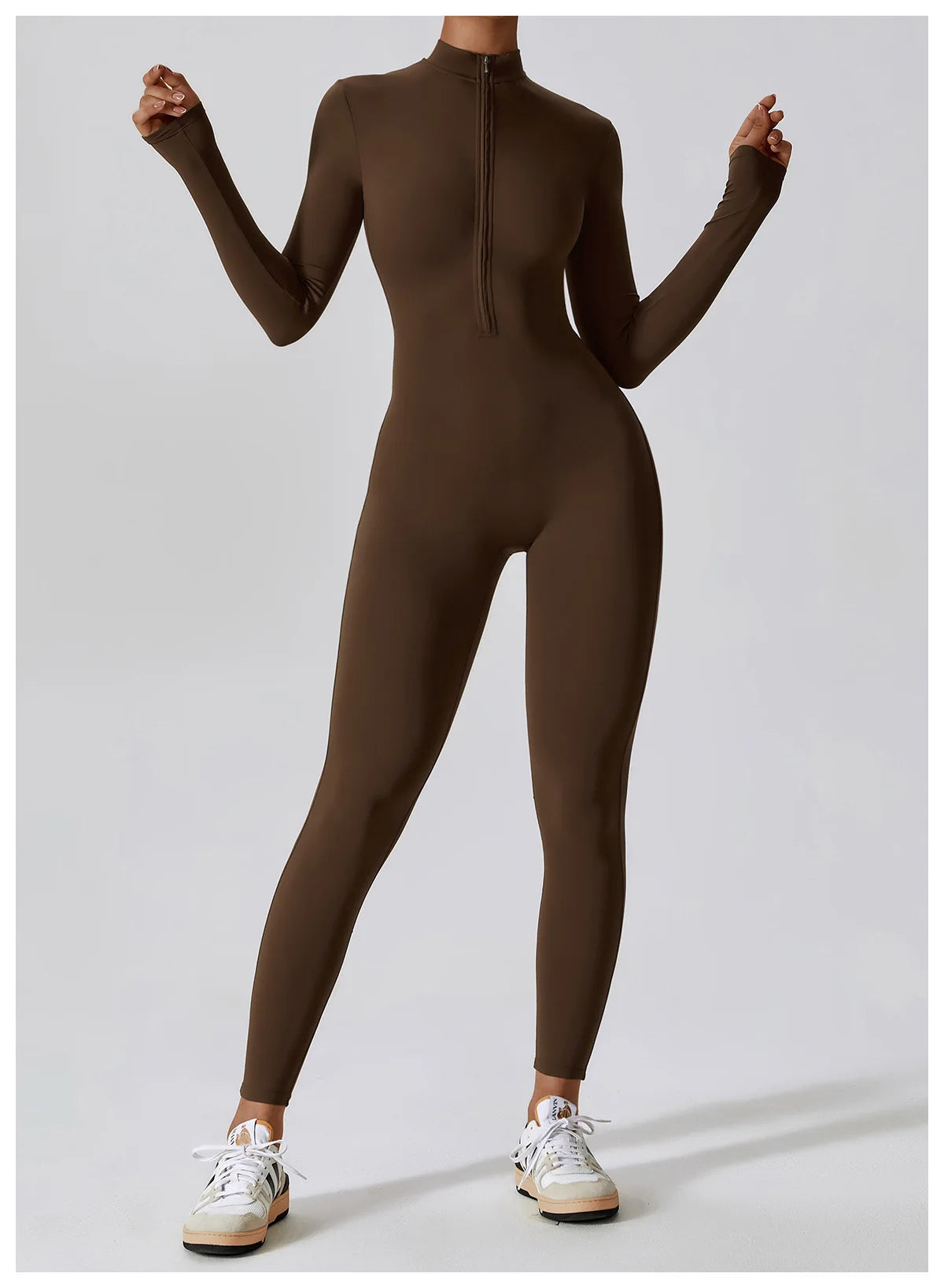 Zippered Gym Jumpsuit