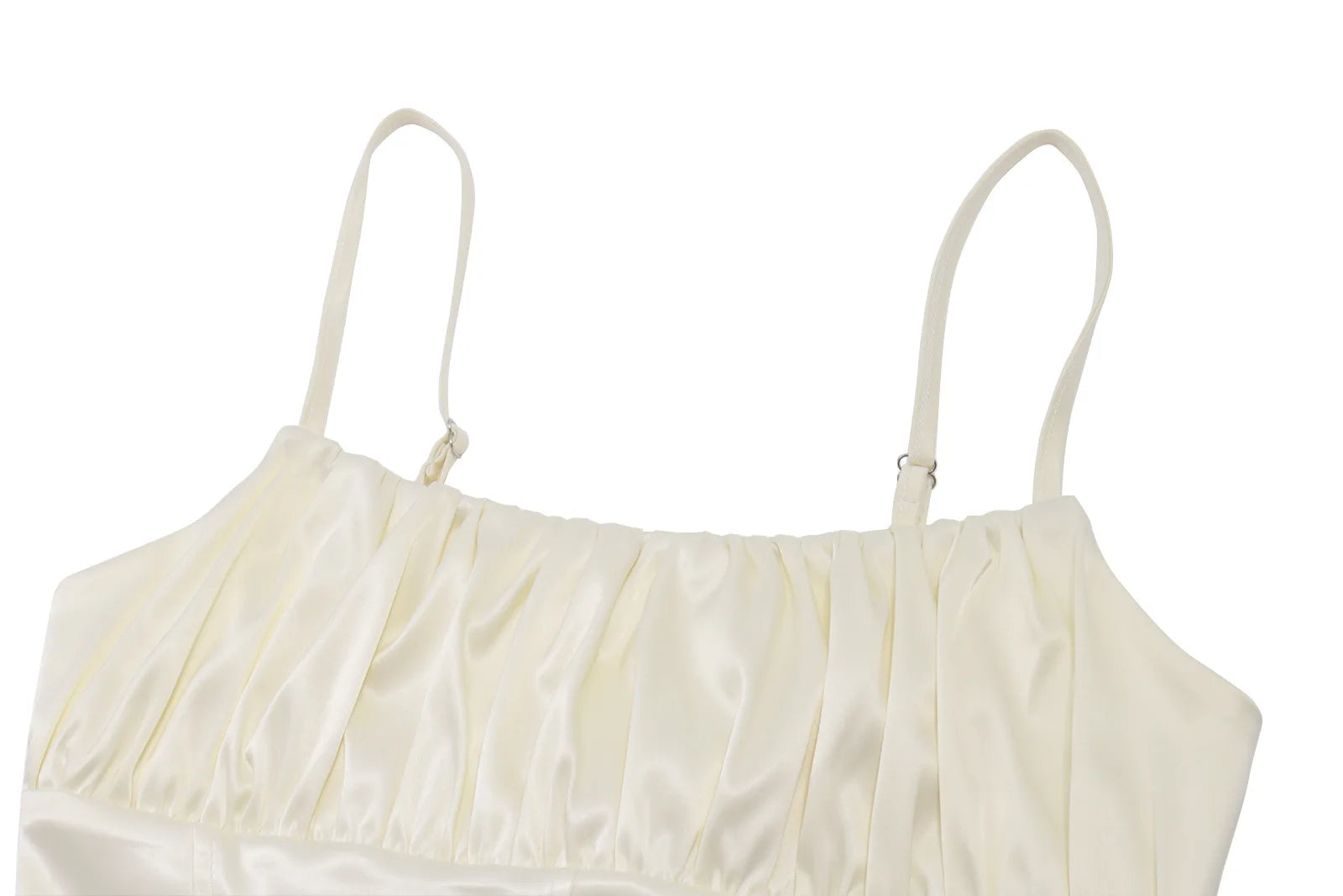 Ruched Satin Tank Set