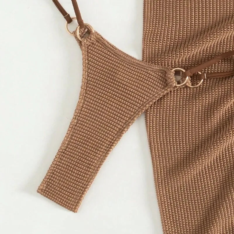 Sexy Brown Bikini Set