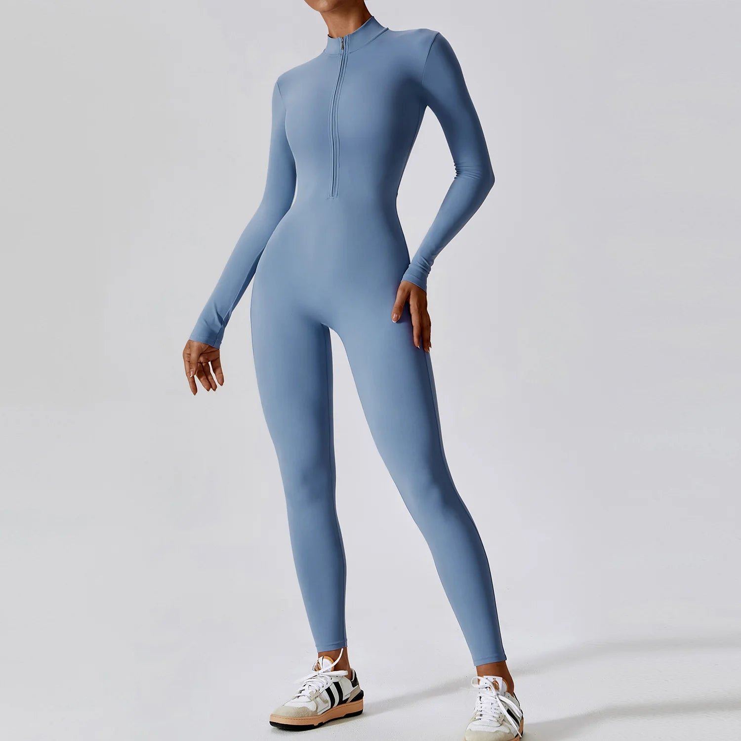 Zippered Gym Jumpsuit
