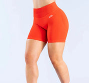 Fashion Enhance Seamless Halterneck Top Yoga Sports Bras Set Scrunch Bum Gym Shorts Women Workout Biker Stretch Fitness Leggings