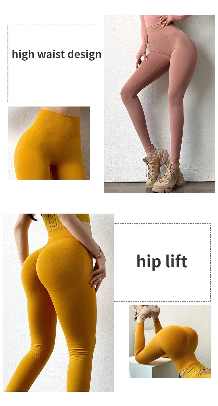Push Up Butt Knit Fashion Gym Workout Pants