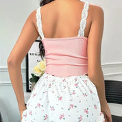 Pink V-Neck Sleepwear Set