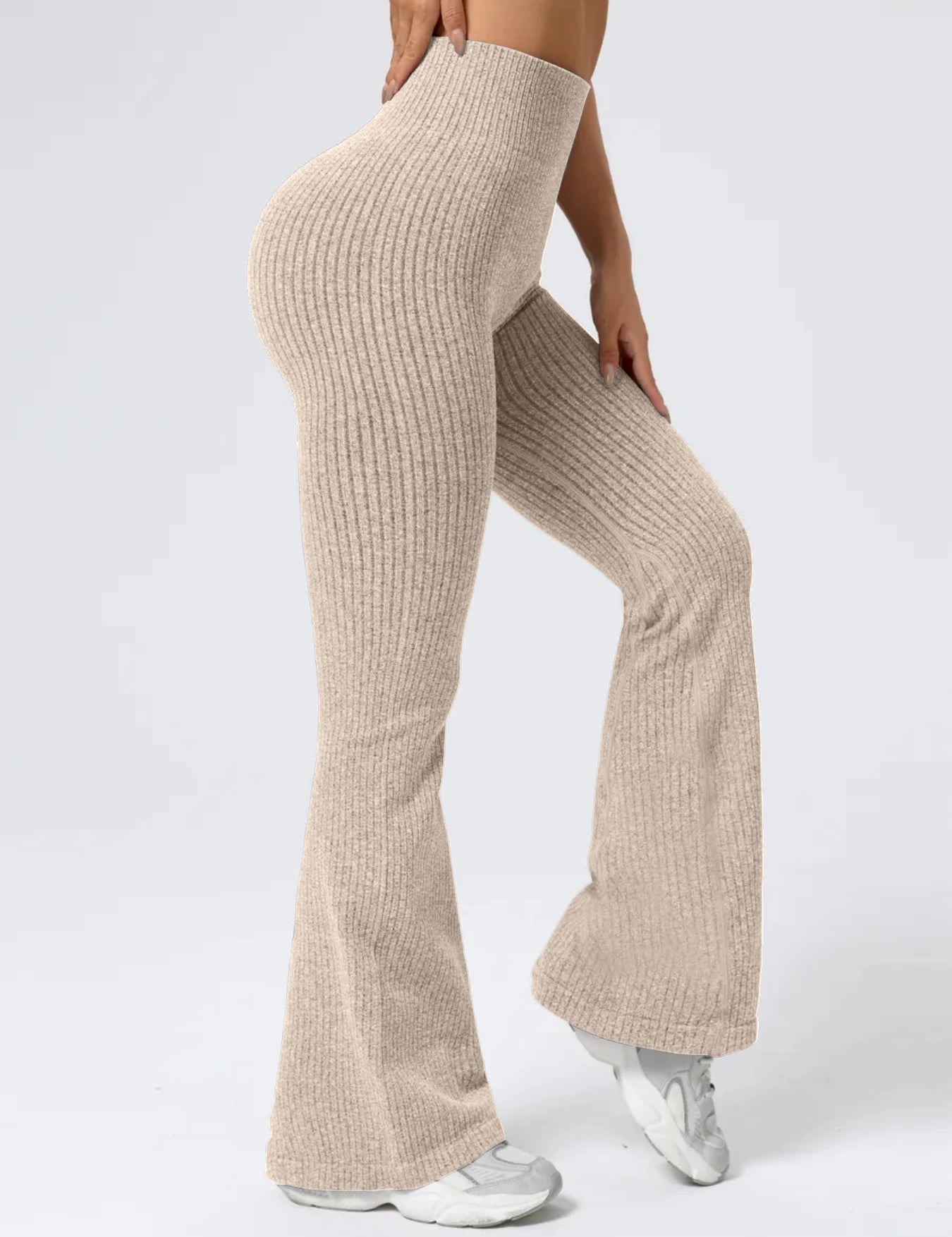Women's High-Waist Bell Bottom Pants