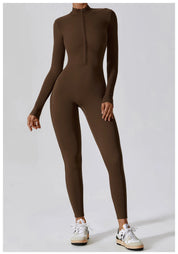 Zippered Gym Jumpsuit