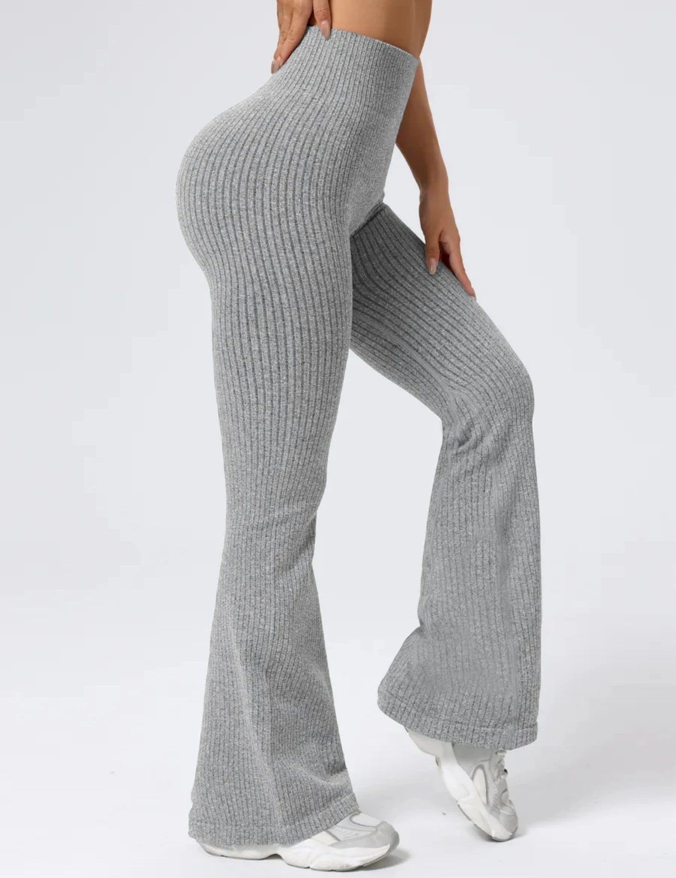 Women's High-Waist Bell Bottom Pants