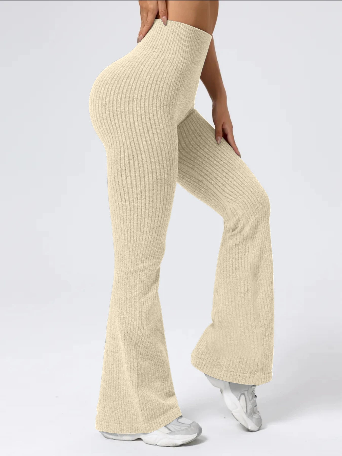 Women's High-Waist Bell Bottom Pants